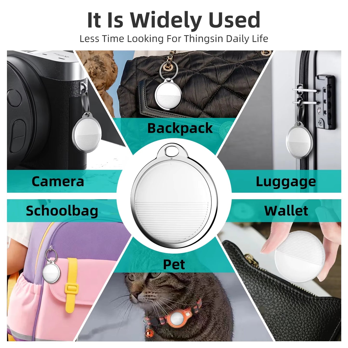 Mini GPS Tracker for Apple Ios System Find My APP Air Tag Child Finder Pet Bike Bag Loss Tracker Smart Bluetooth Airtag