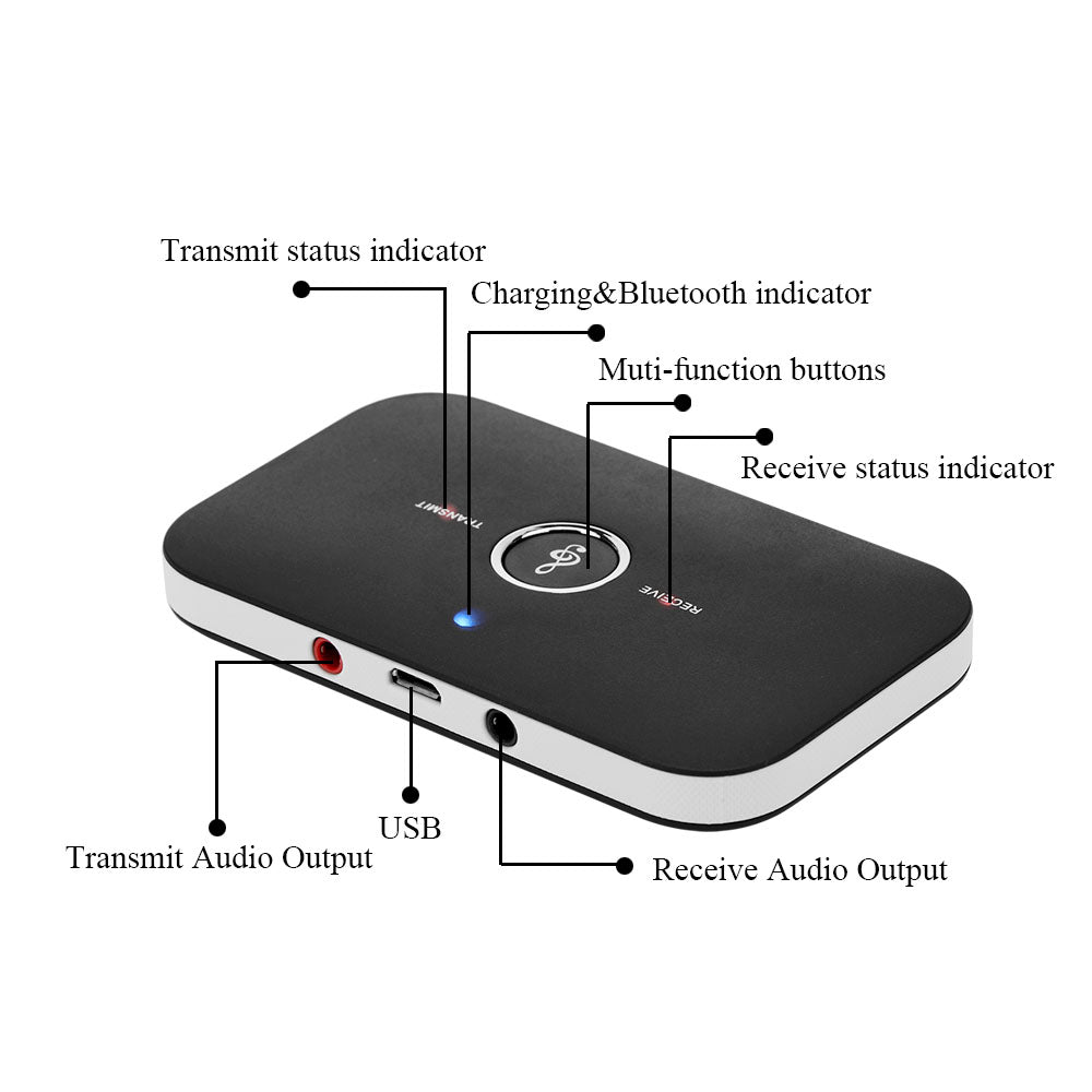 2 in 1 Bluetooth 4.1 Audiozender & Ontvanger