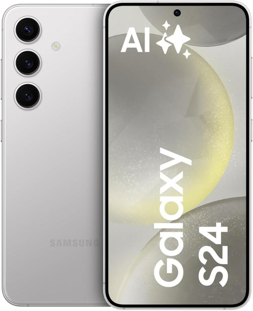 Samsung Galaxy S24 AI Smartphone, Android-Handy Ohne Vertrag, 8 GB RAM, 256 GB Speicher, 50-Mp-Kamera, Lange Akkulaufzeit, Marble Gray, 3 Jahre Herstellergarantie