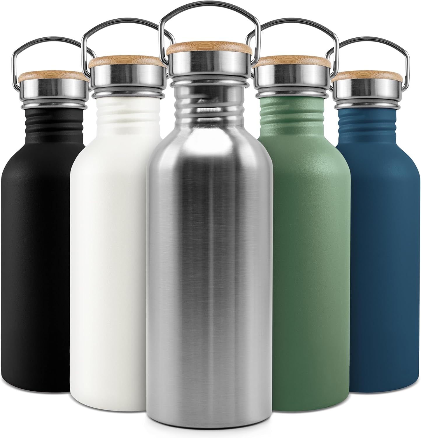 Bambaw 1L Edelstahl Trinkflasche - Robuste, Spülmaschinenfeste Wasserflasche in Kirschrot, Ideal für unterwegs!