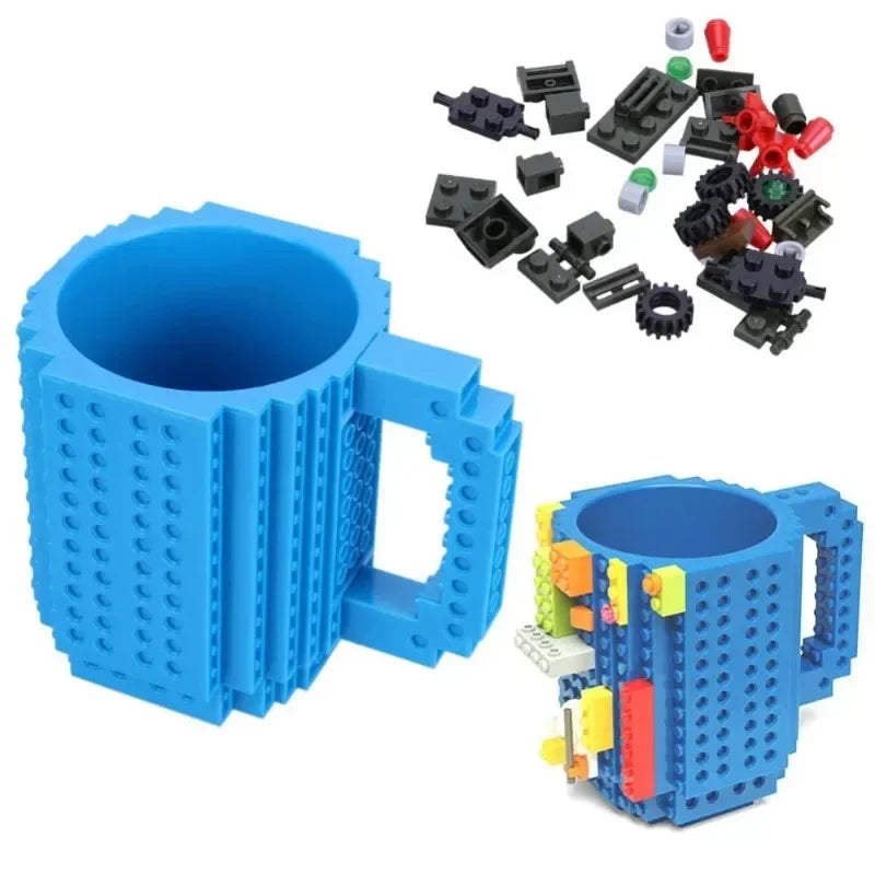 350ml Creative Building Block Mug - Versatile Coffee and Water Holder