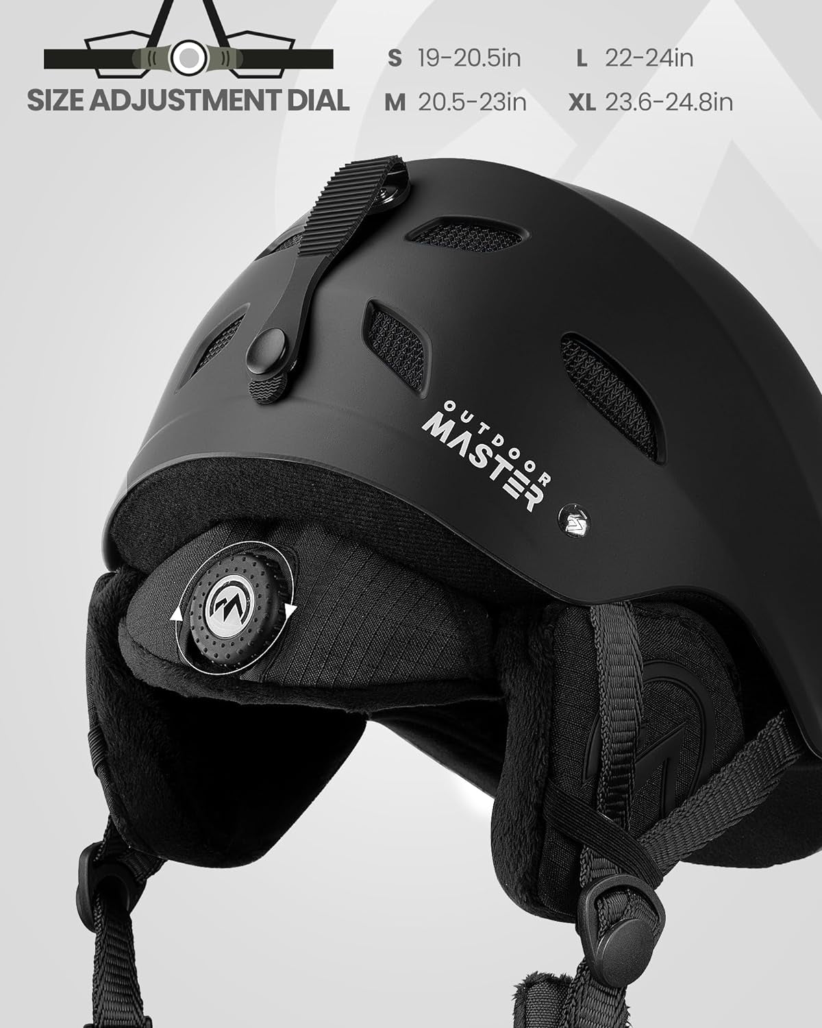 Outdoormaster Kelvin Unisex Ski Helmet - Ultimate Snow Sports Gear with Ventilation System for Men, Women & Youth