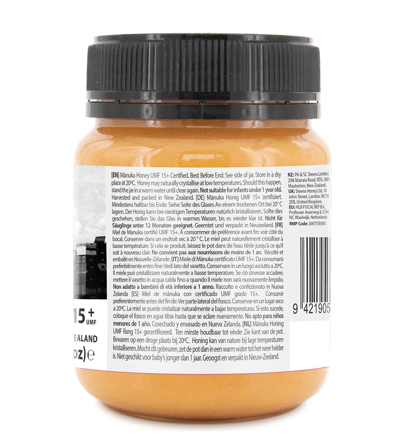 Manuka Honey MGO 515+ - 340 G Rein Roher 100% Zertifizierter UMF 15+ Manuka Honig - Abgefüllt Und Versiegelt in Neuseeland