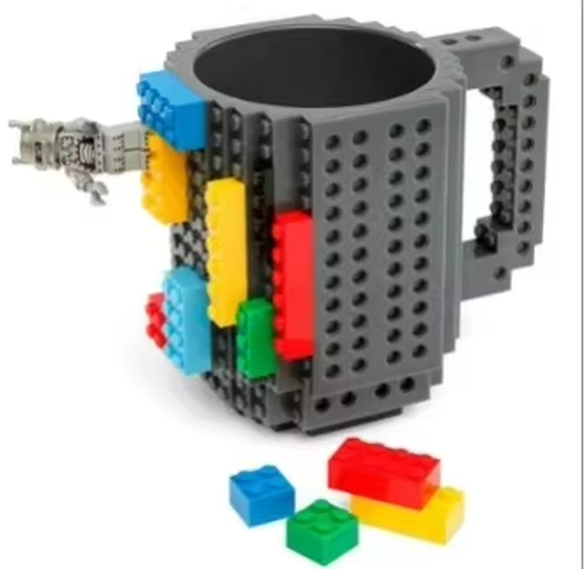 350ml Creative Building Block Mug - Versatile Coffee and Water Holder