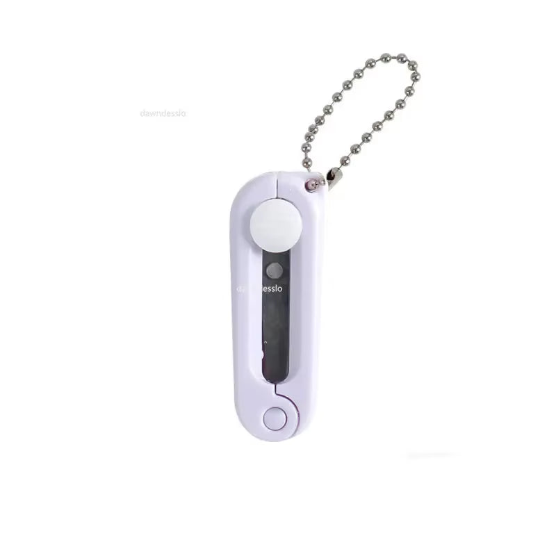Mini Portable Folding Scissors - Morandi Design for Paper Cutting, Ideal for Office and School Use