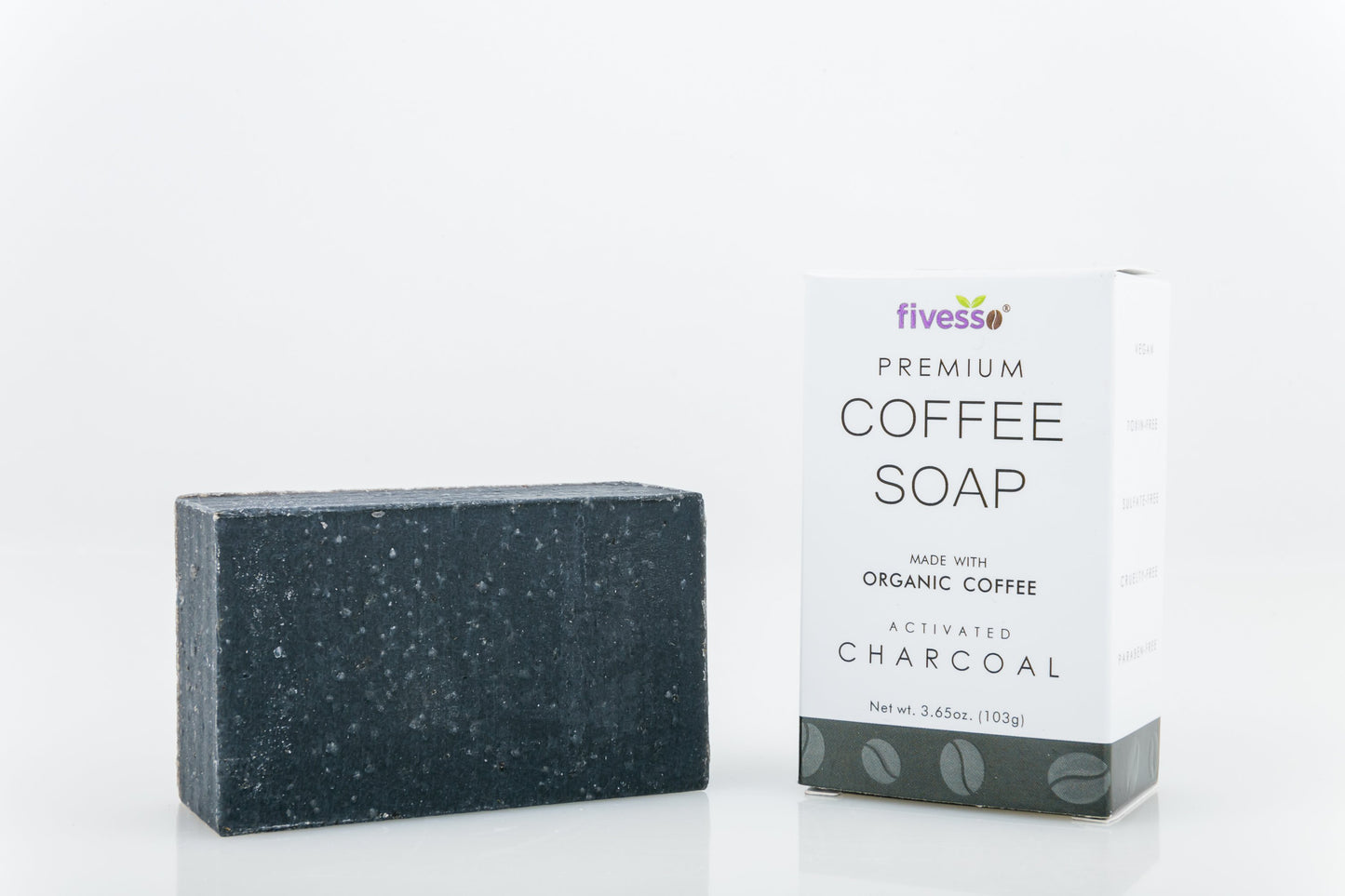 Geactiveerde Houtskool - Premium Koffie Zeep Bar