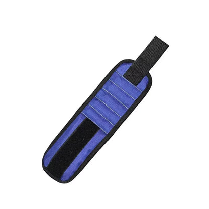 Magnetic Wristband Tool Holder for Screws, Nails, and Drilling Bits with Strong Magnets - Five Rows of Ten Magnets