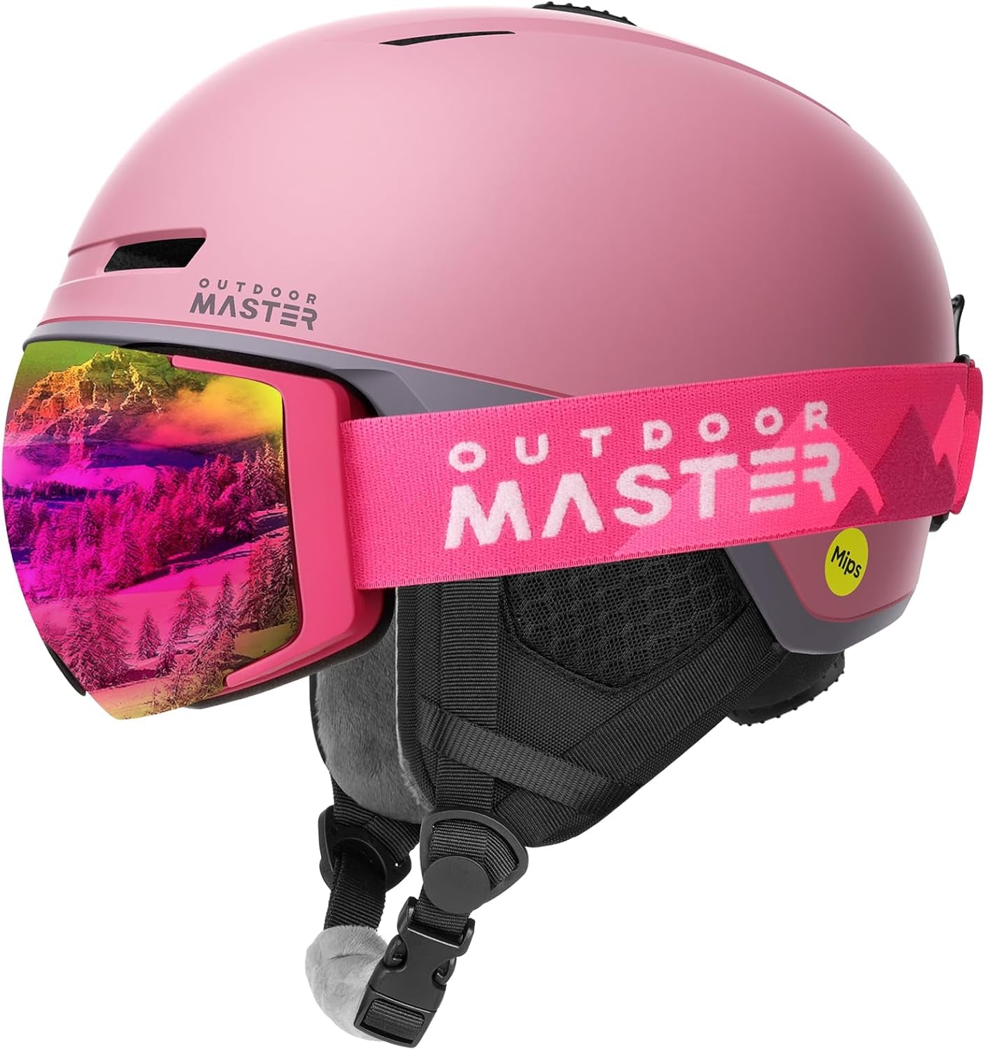 Outdoormaster MIPS Skihelm & PRO Set - Verstellbare Snowboardhelme & Schneebrillen für Männer, Frauen & Kinder