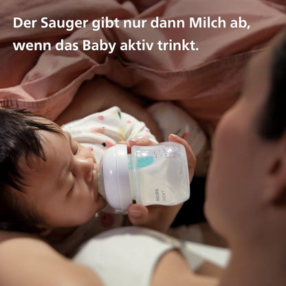 Philips Avent Babyflaschen Mit Airfree Ventil, Geschenkset Für Neugeborene – 4 Babyflaschen, Ultra Soft Schnuller Und Flaschenbürste, Babys Von 0–12 Monaten Und Älter (Modell SCD657/11)