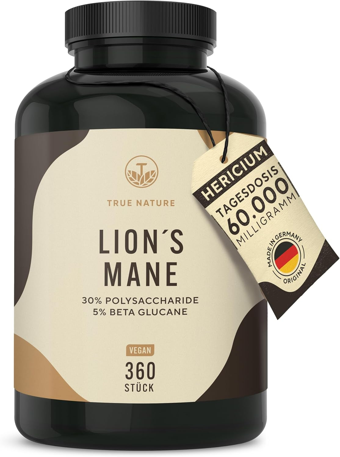 Cordyceps Kapseln Hochdosiert - 270 Stück (650Mg) - 1950Mg Pro Tag (10:1 Extrakt) - Mit 40% Bioaktiven Polysacchariden - Laborgeprüft - Vegan & Deutsche Produktion - TRUE NATURE