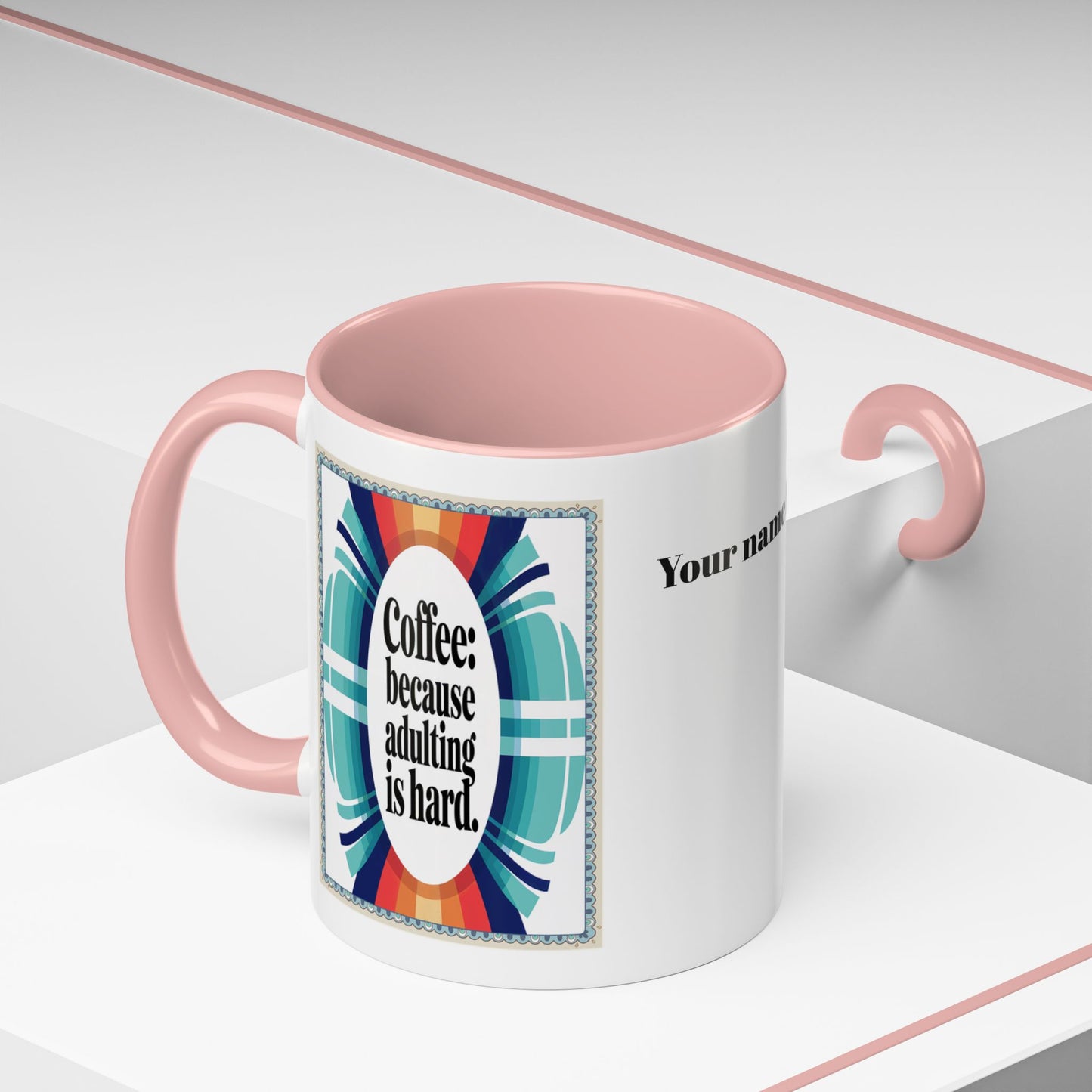 Morning Coffee Mug with Funny Life Quote | Artistic Coffee Mug for Coffee Gift Lovers | Personalized Coffee Mugs (11, 15oz)
