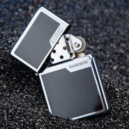 Zorro Original Copper Light Plate Gold Brushed Pure Copper Windproof Kerosene Lighter Narrow Machine Men'S Cool
