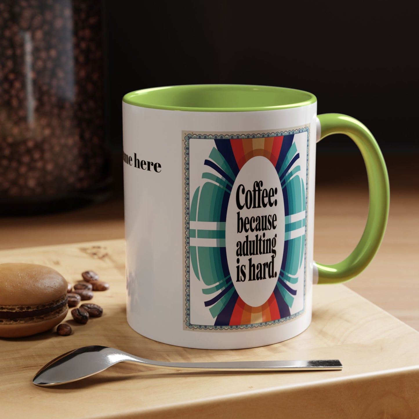 Morning Coffee Mug with Funny Life Quote | Artistic Coffee Mug for Coffee Gift Lovers | Personalized Coffee Mugs (11, 15oz)