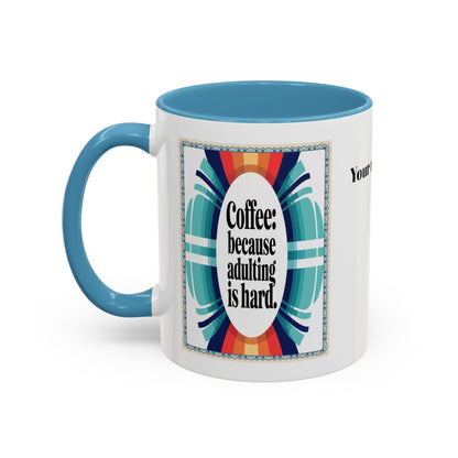 Morning Coffee Mug with Funny Life Quote | Artistic Coffee Mug for Coffee Gift Lovers | Personalized Coffee Mugs (11, 15oz)