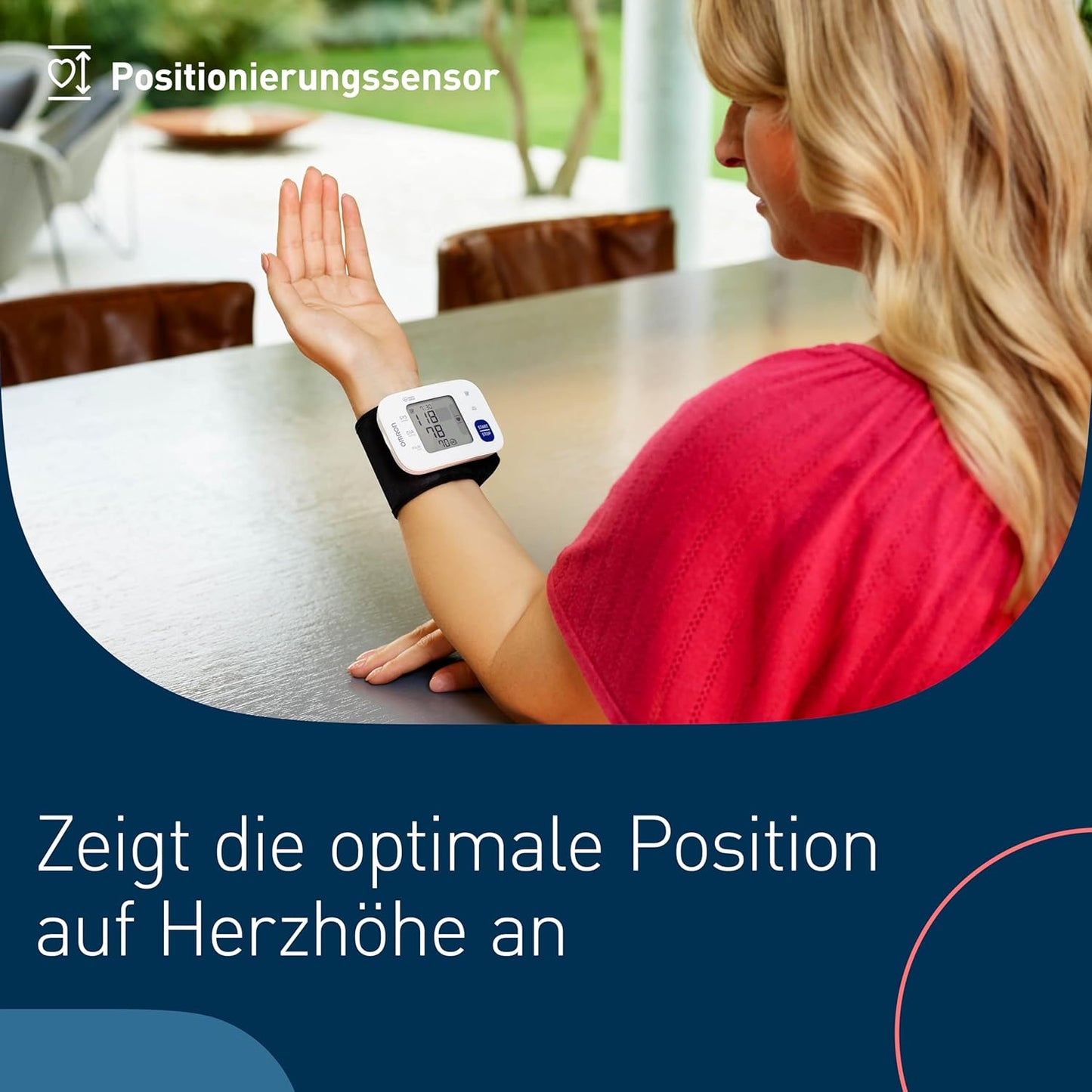 OMRON RS4 Automatisches Handgelenk-Blutdruckmessgerät, Testsieger Stiftung Warentest 11/2023, Klinisch Validiert, Mit Speicher, Positionierungssensor Für Genaue Messung, Manschettensitzkontrolle