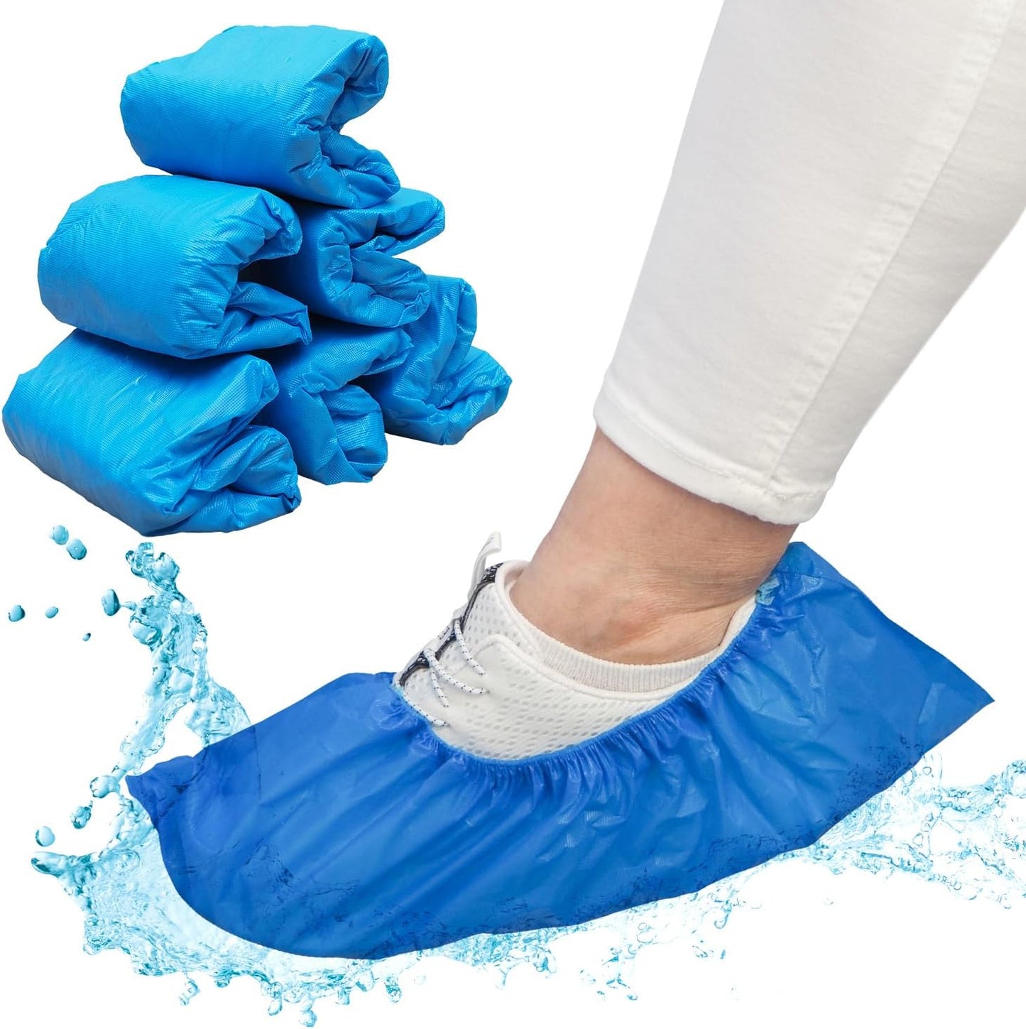 ARNOMED Extra Stark Einweg Schuhüberzieher – 2000 Stück Blau, Latexfrei, Regenschutz, Ideal für Hygiene & Schutz!