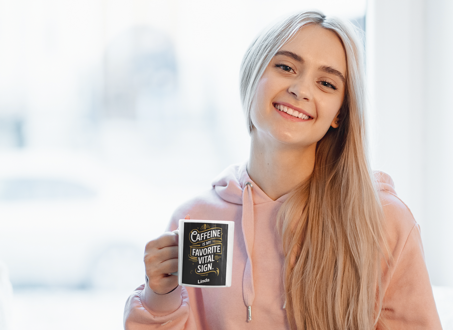 Coffee Life Mug | Celebrate Your Daily Ritual | Custom Coffee Mug | Create Your Unique Design | Add Your Name | Funny Coffee Mug (11,15 oz)