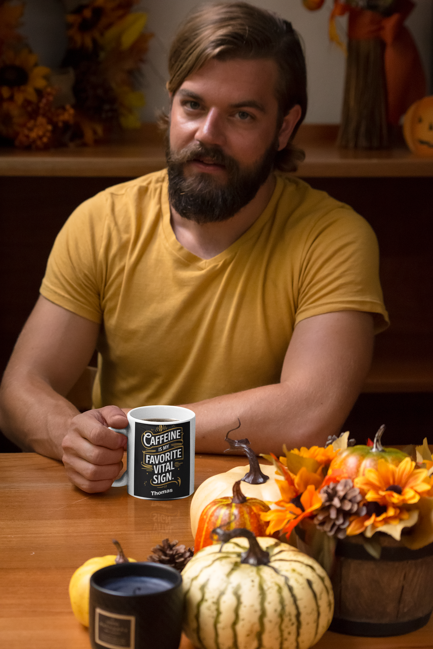 Coffee Life Mug | Celebrate Your Daily Ritual | Custom Coffee Mug | Create Your Unique Design | Add Your Name | Funny Coffee Mug (11,15 oz)