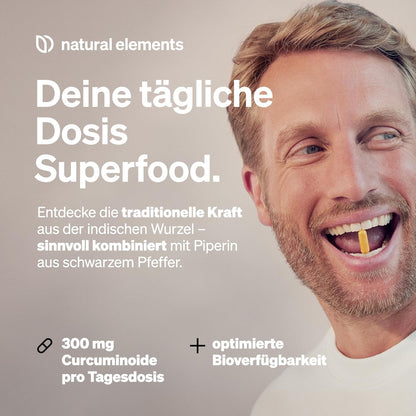 Curcuma Extrakt – Hochdosiert: Curcumingehalt EINER Kapsel Entspricht 10.000Mg Kurkuma – Hochdosiert Aus 95% Extrakt – 90 Kapseln – Laborgeprüft, Vegan Und in Deutschland Produziert