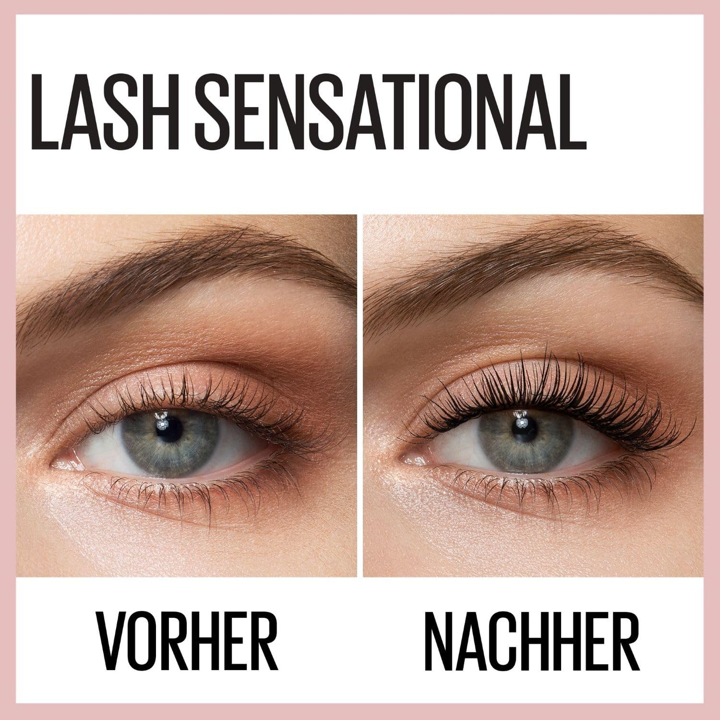 Maybelline New York Mascara Für Volumen Und Definition, Wasserfest, Lash Sensational, Very Black, 9,5 Ml
