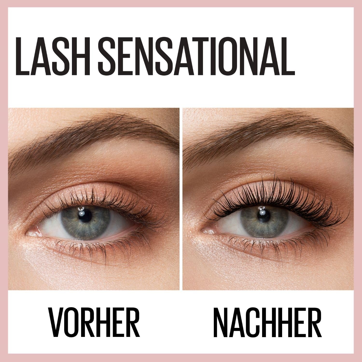 Maybelline New York Mascara Für Volumen Und Definition, Wasserfest, Lash Sensational, Very Black, 9,5 Ml