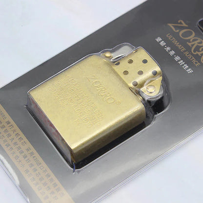 ZORRO Original Dual Fire Torch Lighter Gas Kerosene Jet Windproof Cigar Lighter Flint Movement Inflatable Lighter Liner DIY Tool