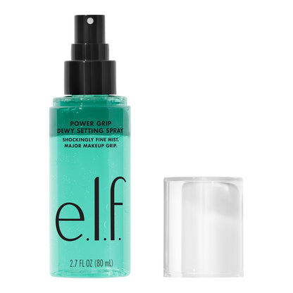 E.L.F. Power Grip Dewy Setting Spray, Ultrafeine & Langanhaltende Formel, Fixiert Das Make-Up Für Ein Hydratisiertes, Dewy Finish, Vegan & Tierversuchsfrei