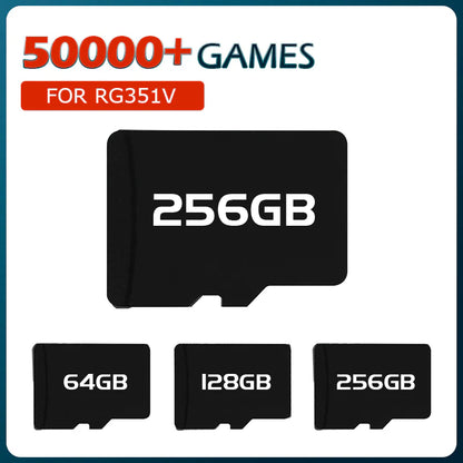 RG351V Game Card Used for RG351V Retro Game Console Built-In 50000/41000/33000 Retro Classic Games for PSP/PS1/NDS/N64/DC