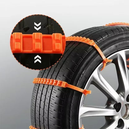 Winter Tire Anti-Skid Chains for Cars and Motorcycles - 10/20 Piece Set for Emergency Outdoor Use
