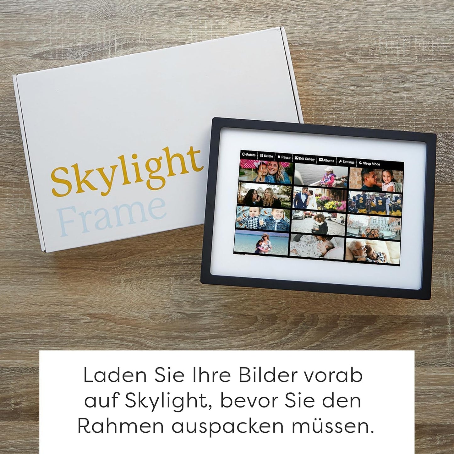 Frame - 10" WLAN Digitaler Bilderrahmen mit Touch-Screen | Sofort Fotos per E-Mail oder App senden | Ideales Geschenk mit Cloud Storage