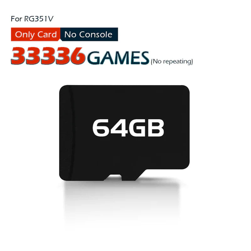 RG351V Game Card Used for RG351V Retro Game Console Built-In 50000/41000/33000 Retro Classic Games for PSP/PS1/NDS/N64/DC