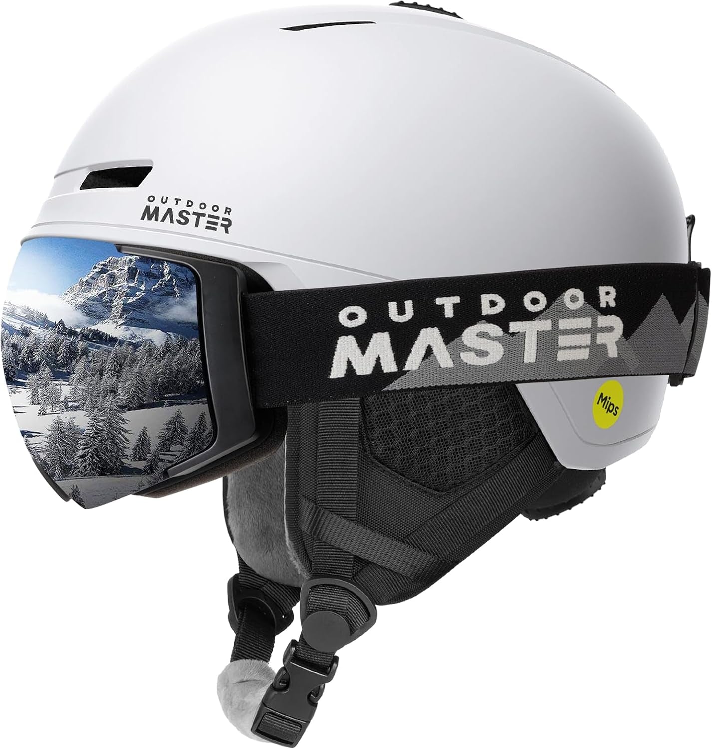 Outdoormaster MIPS Skihelm & Skibrille PRO Set - Verstellbarer Snowboardhelm & Schneebrille für Männer, Frauen & Junioren – Perfekter Schutz für den Schneesport