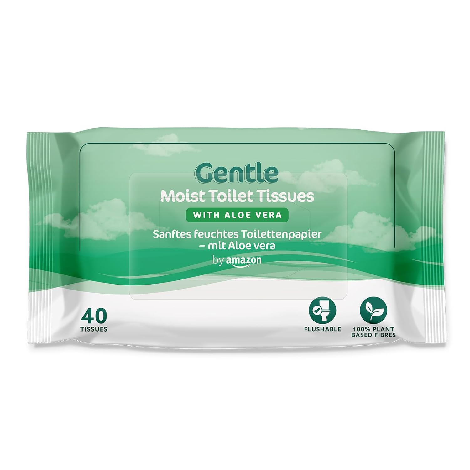 Sanftes Feuchtes Toilettenpapier mit Aloe Vera, Spülbar, 240 Blatt (6 Packungen à 40 Blatt) - Ehemals Presto!