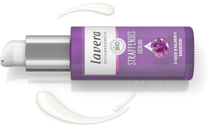 Lavera Straffendes Serum - Vegan - Naturkosmetik - 3-Fach-Hyaluron & Und Dem Power-Wirkstoff Bakuchiol - Ohne Nanopartikel - Ohne Alkohol - Feuchtigkeit Und Pflege - 30 Ml (1 Stück)