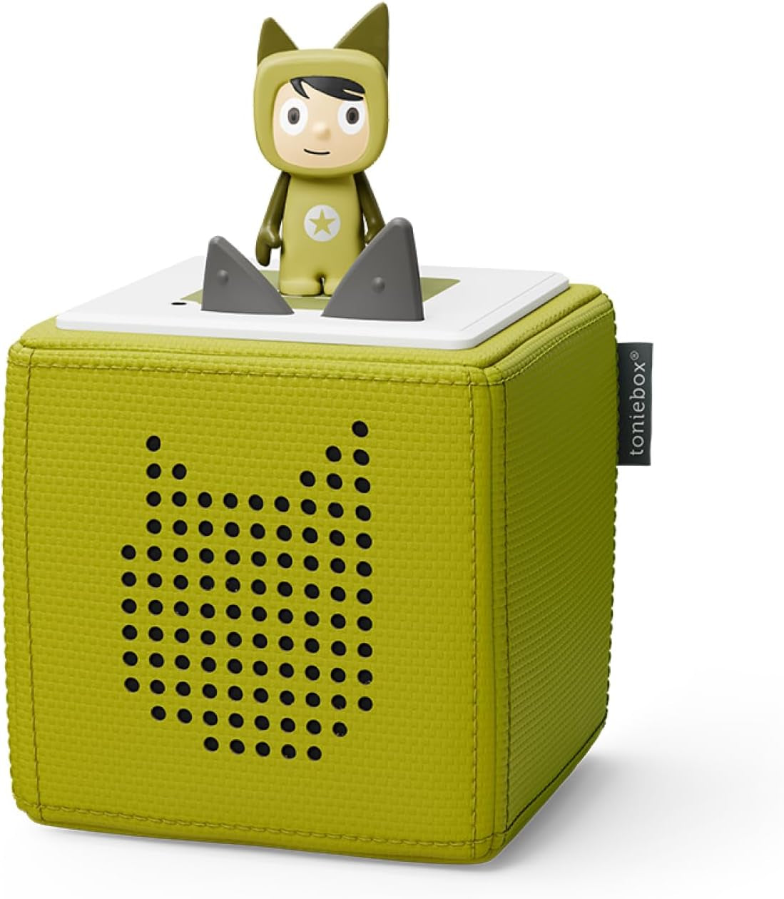 Tonies Toniebox Starter Set - Kid-Friendly Audioplayer with Creative Figure, 7-Hour Battery Life, and Wireless Music in Vibrant Green!