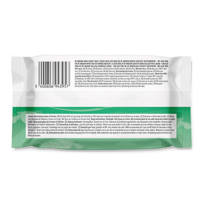 Sanftes Feuchtes Toilettenpapier mit Aloe Vera, Spülbar, 240 Blatt (6 Packungen à 40 Blatt) - Ehemals Presto!