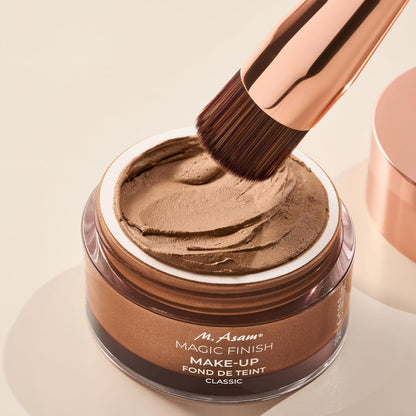 M. Asam MAGIC FINISH Foundationpinsel – Brush Für Eine Perfekte Grundierung, Ideal Zum Auftragen & Verblenden Von Foundation & Flüssigem Make-Up, Hochwertige Nylonfasern Für Langlebigkeit
