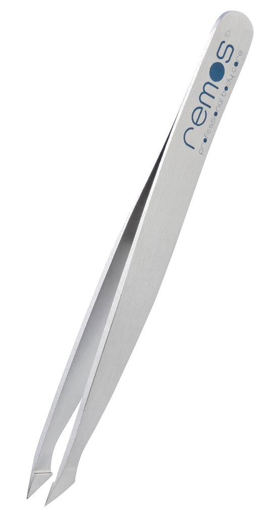 REMOS Kombipinzette Edelstahl [Inox]Rostfrei 9.5 Cm - 2In1 Für Splitter - Haare