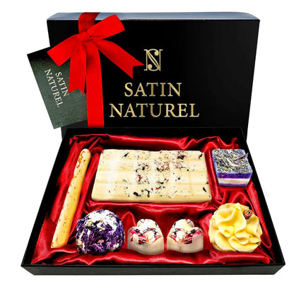 7 Luxuriöse BIO Badebomben Vegan Für 14 Bäder - Weihnachtsgeschenke Für Frauen - Wellness Geschenke Für Frauen - Badezusatz Zur Entspannung - Geburtstagsgeschenk Für Frauen Frauen Geschenk