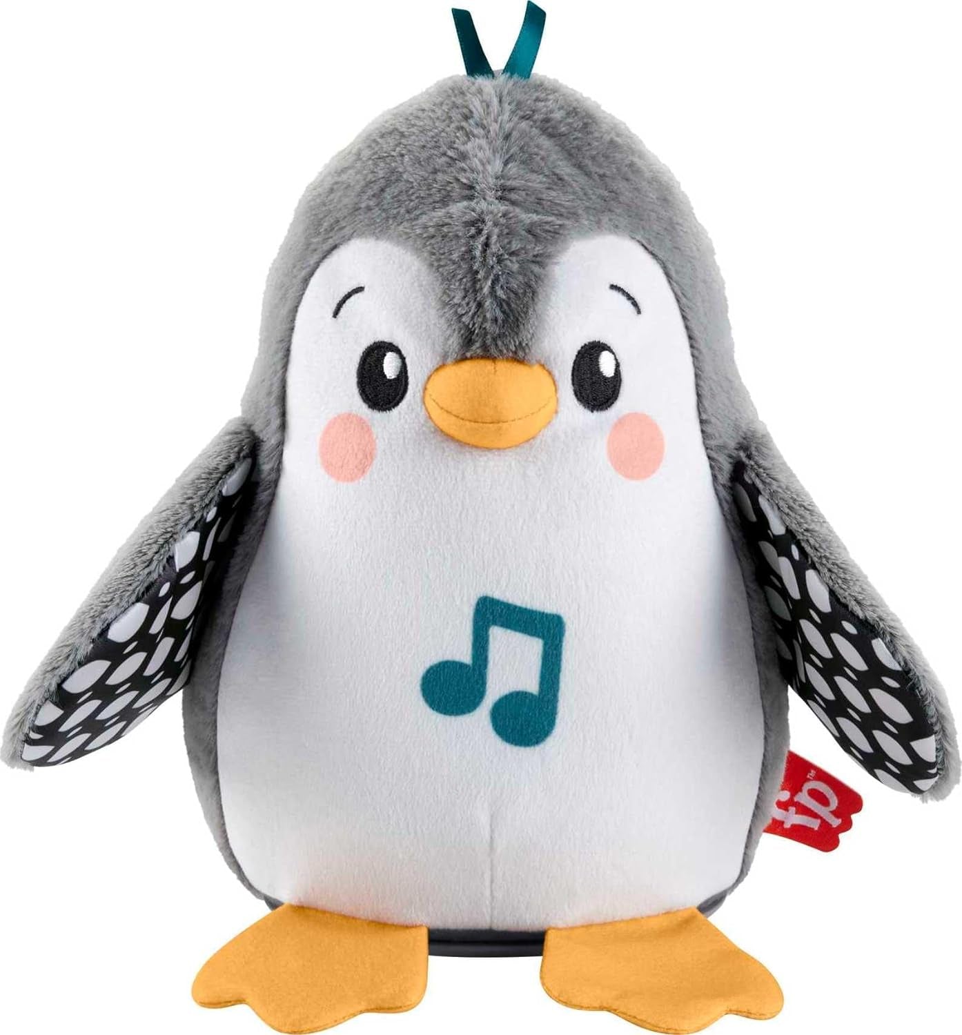 FISHER-PRICE Wackelnder Pinguin - Plüschspielzeug Für Babys Zum Spielen in Bauchlage Mit Musik Und Wackelnden Bewegungen, Fördert Seh-, Tast- Und Hörsinn, Für Babys Ab Geburt, HNC10