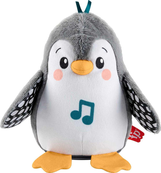 FISHER-PRICE Wackelnder Pinguin - Plüschspielzeug Für Babys Zum Spielen in Bauchlage Mit Musik Und Wackelnden Bewegungen, Fördert Seh-, Tast- Und Hörsinn, Für Babys Ab Geburt, HNC10
