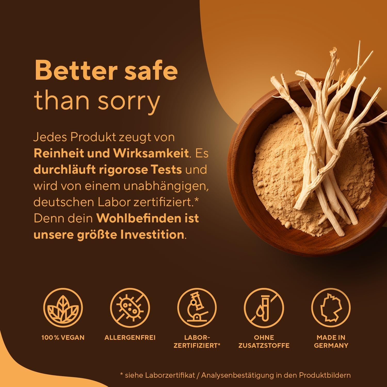 Bio Ashwagandha - 360 Kapseln (BIG PACK) - Hochdosierte 2600Mg Pro Tag (90 Tage) - 650Mg Pro Kapsel - Indische Bio Schlafbeere - Vegan, Deutsche Produktion - TRUE NATURE