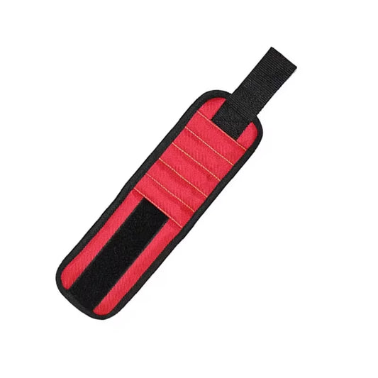 Magnetic Wristband Tool Holder for Screws, Nails, and Drilling Bits with Strong Magnets - Five Rows of Ten Magnets