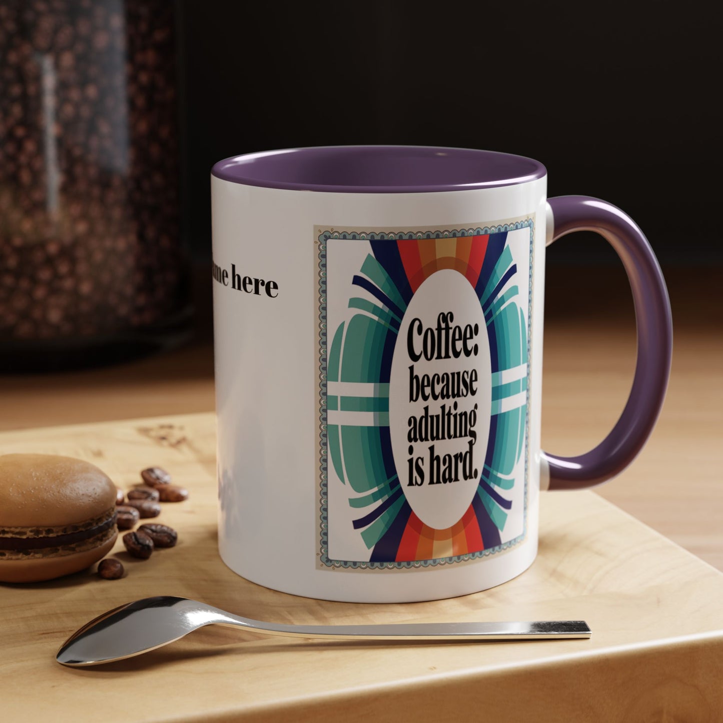 Morning Coffee Mug with Funny Life Quote | Artistic Coffee Mug for Coffee Gift Lovers | Personalized Coffee Mugs (11, 15oz)