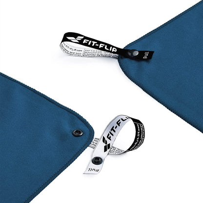 Fit-Flip Mikrofaser Handtuch - Kompakte Microfaser Handtücher - Ideal Als Sporthandtuch, Reisehandtuch, Strandtuch - Schnelltrocknend Und Leicht - Badetuch Groß - Sport, Fitness, Sauna