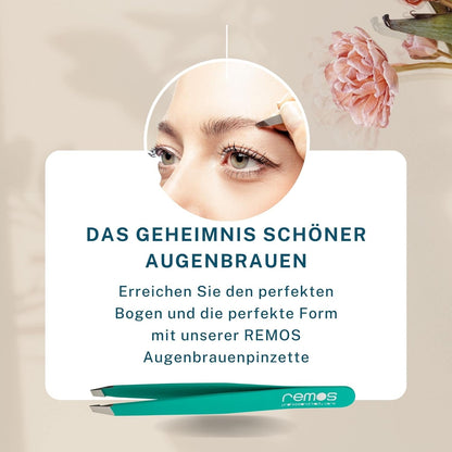 REMOS Profi Pinzette Mit Extra Feinen Spitzen Zum Zupfen Der Augenbrauen - Gelb