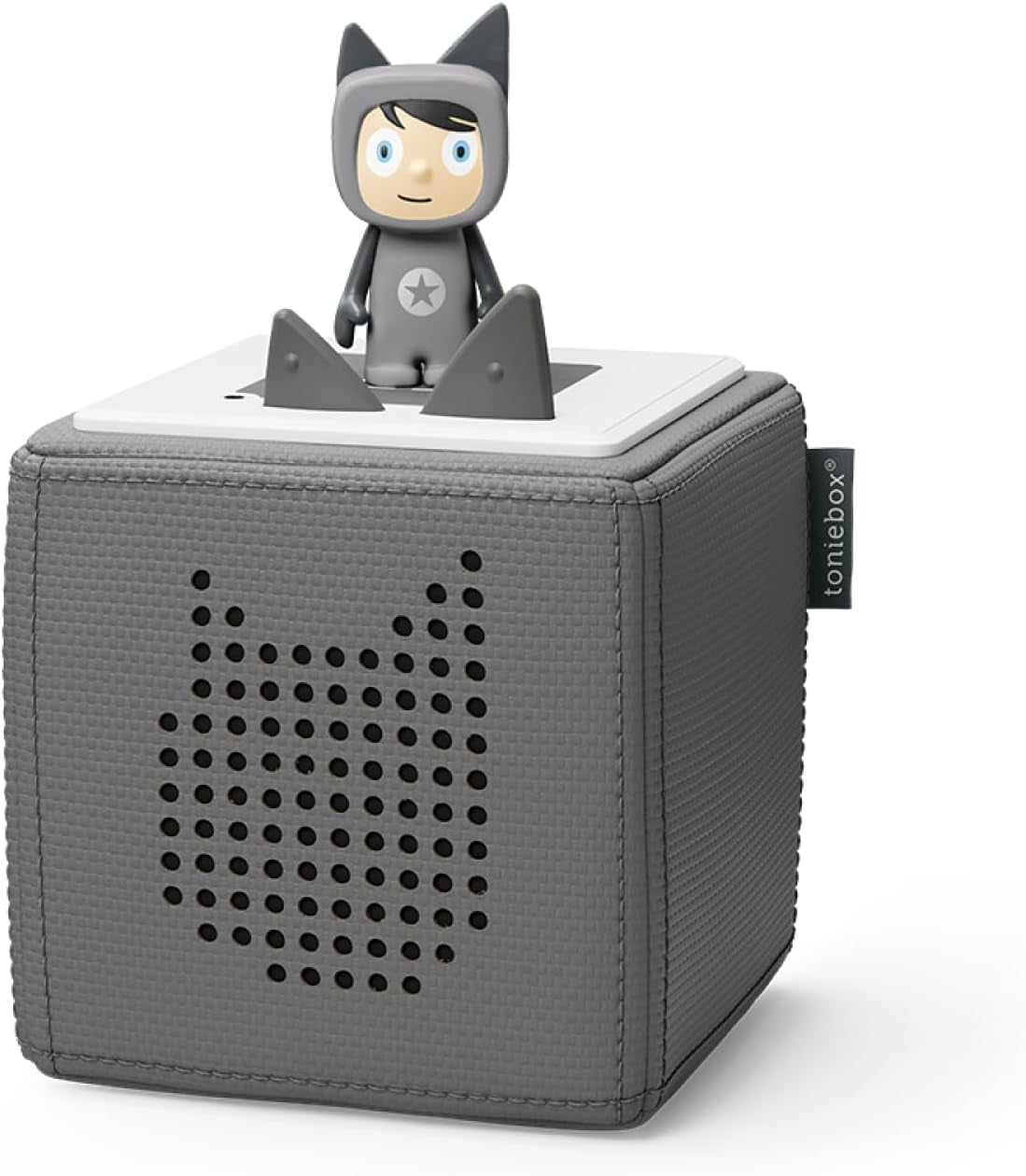 Toniebox Starter Set – Engaging Children's Audioplayer with 7-Hour Battery Life & Creative Figure in Anthracite
