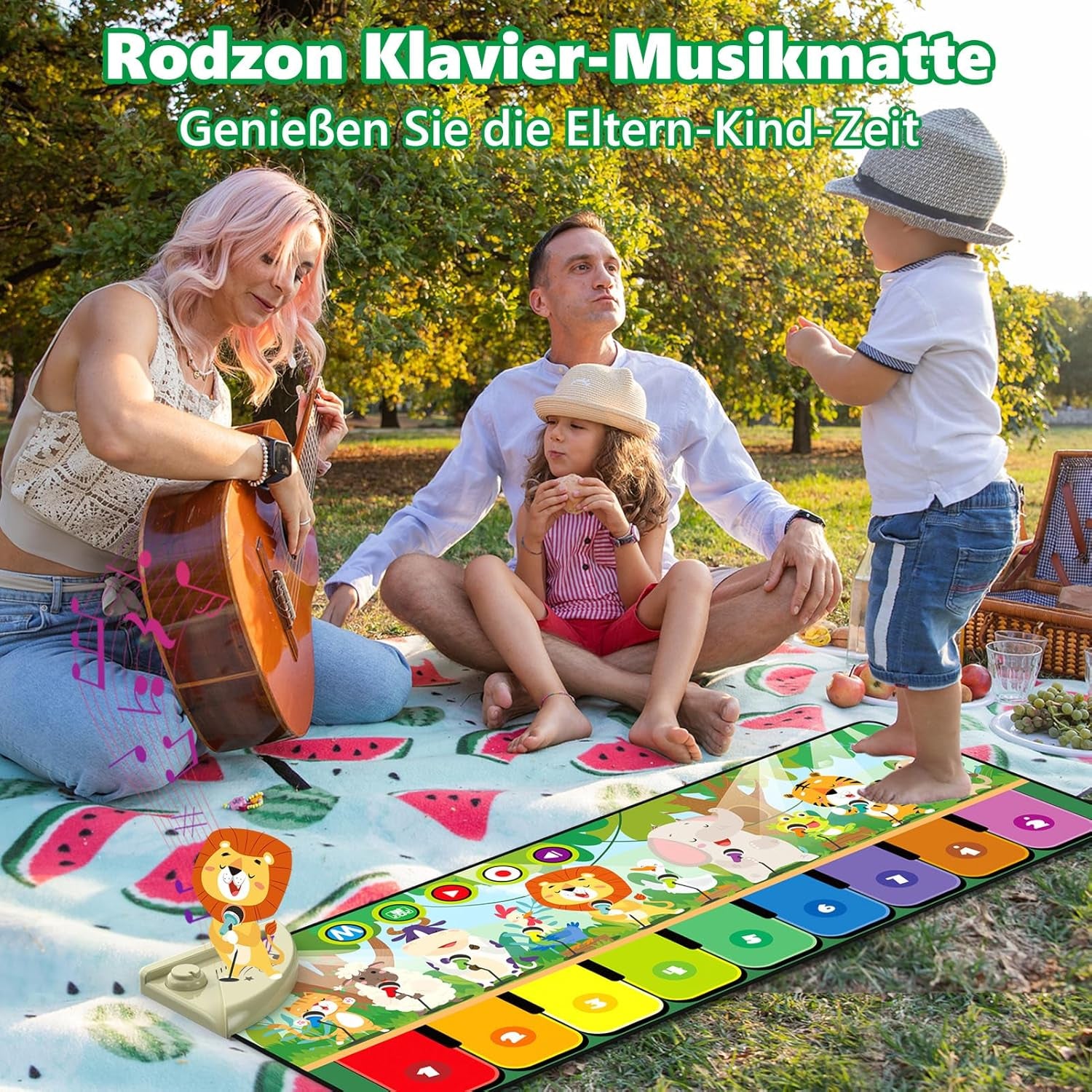 Enchanting Musical Play Mat for Babies 1 Year+ - 19 Songs & 10 Animal Sounds | Ideal Gift for Toddlers Aged 1-3 for Birthdays & Christmas!