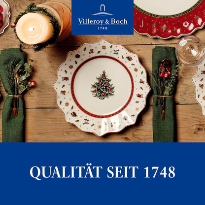 Villeroy & Boch – Toy'S Delight Frühstücksteller Weihnachten 24 Cm, Mikrowellensicher, Geschirr Weihnachten, Weihnachtsteller, Keksteller, Weihnachtsporzellan, Weihnachtsgeschirr, Premium Porzellan
