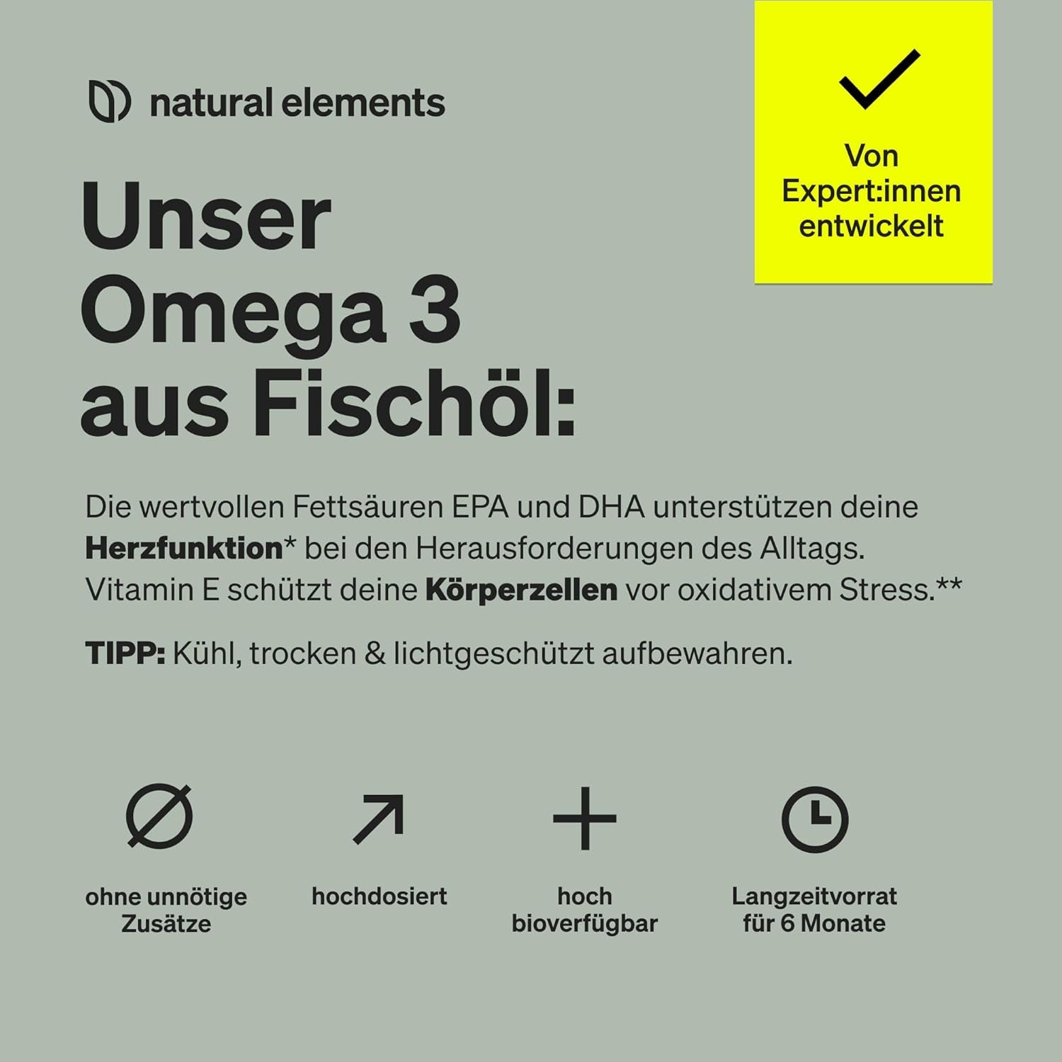 Omega 3 – 365 Kapseln – 2000Mg Fischöl Pro Tagesdosis – Mit EPA Und DHA in Triglycerid-Form – Laborgeprüft, Aufwendig Aufgereinigt Und Aus Nachhaltigem Fischfang